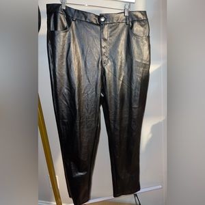 Faux leather leggings ** FLATTERING FIT**